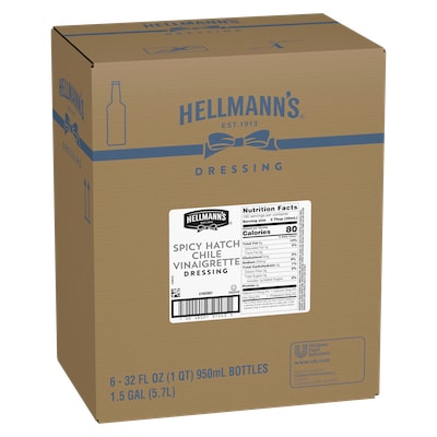 Hellmann's® Spicy Hatch Chile Vinaigrette 6 x 32 oz - I’m constantly looking for new flavor combinations like the Hellmann's® Spicy Hatch Chile Vinaigrette (6 x 32 oz) to keep my salads fresh and exciting.